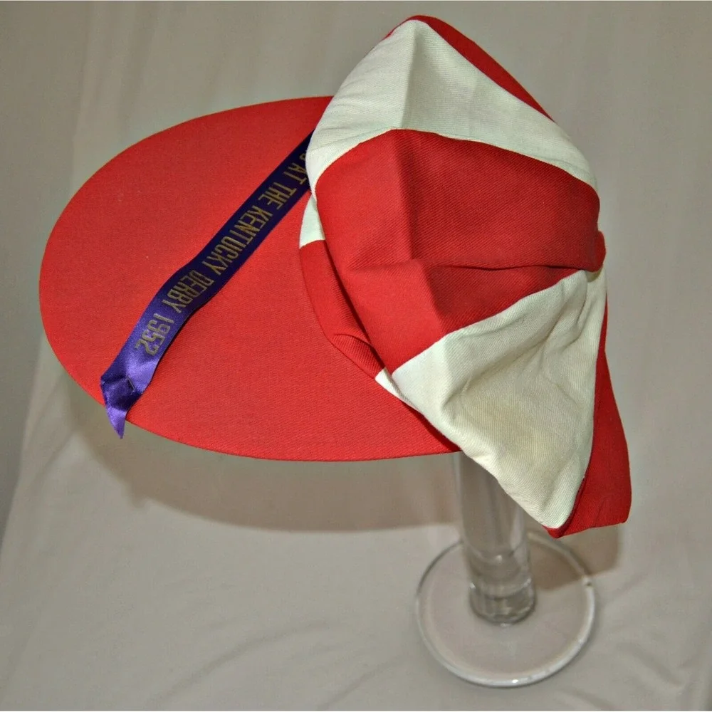 vintage 1952 Kentucky Derby souvenir oversized rare tam hat Hill‎ Gail